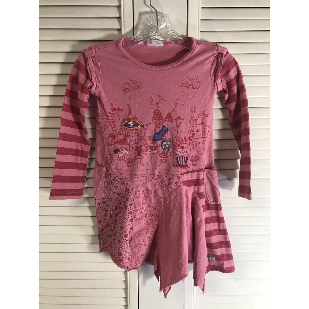 Naartjie Size 7 Pink Handkerchief Style Dress